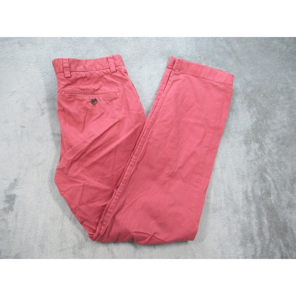 Brooks Brothers Red Fleece Pants Mens 32x33 (Actual 31x30) Chino Red